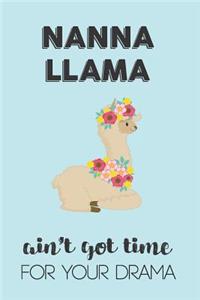 Nanna Llama Aint Got Time For Your Drama