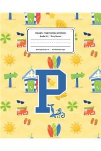 Primary Composition Notebook Grades K-2 Story Journal P