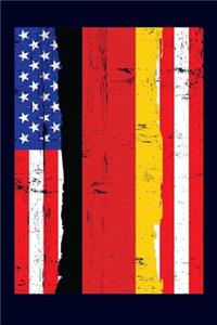 German American Flag Notebook