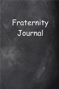 Fraternity Journal Chalkboard Design Lined Journal Pages