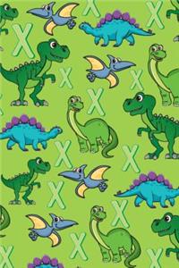 X: Dinosaur Alphabet Practice Writing Book for Kids