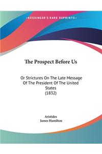 The Prospect Before Us