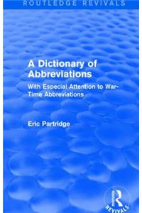 A Dictionary of Abbreviations