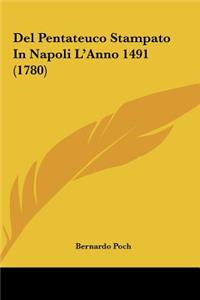 del Pentateuco Stampato in Napoli L'Anno 1491 (1780)