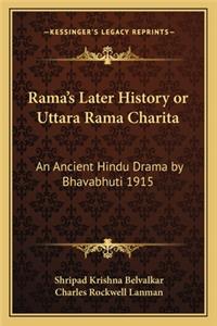 Rama's Later History or Uttara Rama Charita