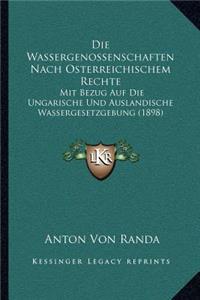 Wassergenossenschaften Nach Osterreichischem Rechte