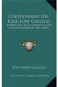 Cuestionario Del Folk-Lore Gallego