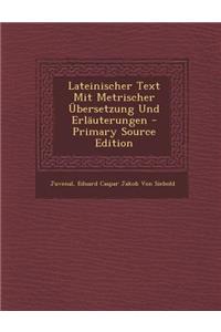 Lateinischer Text Mit Metrischer Ubersetzung Und Erlauterungen