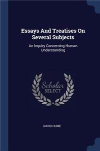 Essays And Treatises On Several Subjects