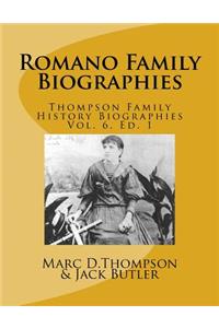 Narrative Biographies of the Romano Family Genealogy