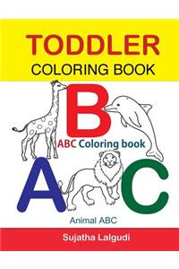 Toddler Coloring Book. ABC Coloring book