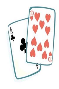 Casino Journal Ace Ten Of Hearts Playing Cards