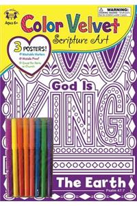 God Is King Psalm 47:7 Color Velvet Art