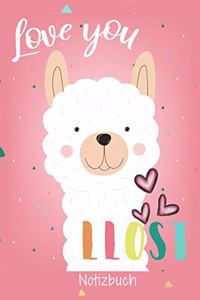 Love you Llost Notizbuch