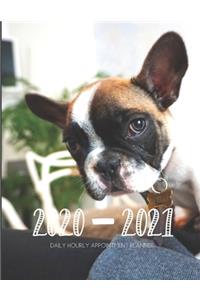 Daily Planner 2020-2021 French Bulldog 15 Months Gratitude Hourly Appointment Calendar