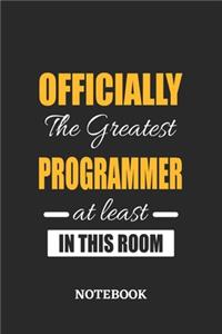 Officially the Greatest Programmer at least in this room Notebook