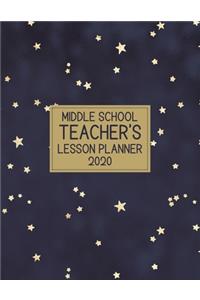 Middle School Teacher's Lesson Planner 2020