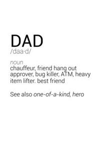 Funny Father Dad Definition Notebook
