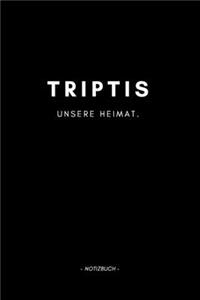 Triptis: Notizblock A5 120 Seiten - Punktraster - Notizbuch für deine Stadt