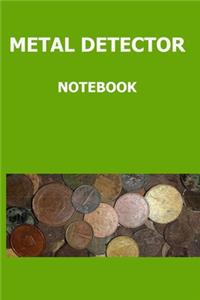 Metal detector notebook