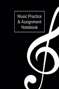 Music Practice and Assignment Notebook