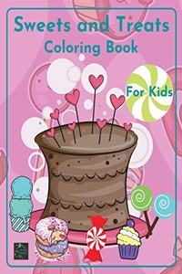 Sweets and Treats Coloring book Book for kids