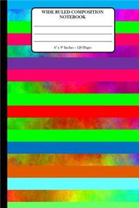 Wide Ruled Composition Notebook 6