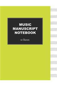 Music Manuscript Notebook