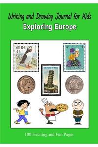 Writing and Drawing Journal for Kids - Exploring Europe