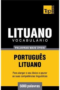 Vocabulário Português-Lituano - 5000 palavras mais úteis