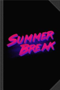 Summer Break Retro Journal Notebook