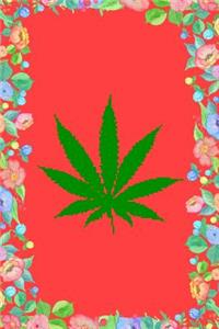 Cannabis Leaf 8-Bit Gamer 420 Weed Journal Notebook