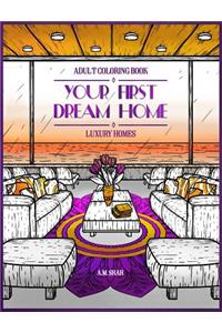 Adult Coloring Book Luxury Homes