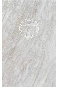 White Gray Marble Notebook