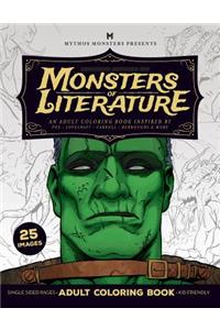 Monsters of Literature Adult Coloring Book of Horror