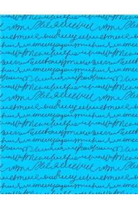 My Big Fat Bullet Journal Scribbly Handwriting Black on Blue: Jumbo Sized Dot Style Bullet Journal Notebook - 300 Plus Numbered Pages with 300 Dot Grid Pages, 6 Index Pages and 2 Key Pages in Large 8.5 X 11 Size