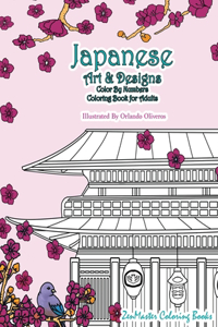 Japanese Art and Designs Color By Numbers Coloring Book for Adults