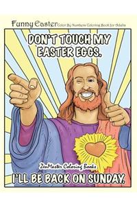 Funny Easter Color By Numbers Coloring Book for Adults