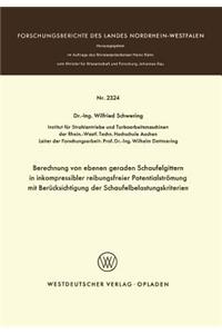 Berechnung von ebenen geraden Schaufelgittern in inkompressibler reibungsfreier Potentialströmung mit Berücksichtigung der Schaufelbelastungskriterien