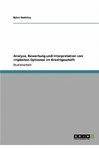 Analyse, Bewertung und Interpretation von impliziten Optionen im Kreditgeschäft