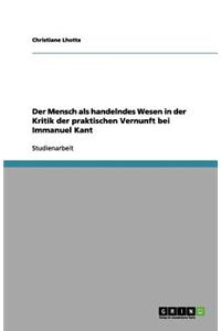 Der Mensch als handelndes Wesen in der Kritik der praktischen Vernunft bei Immanuel Kant