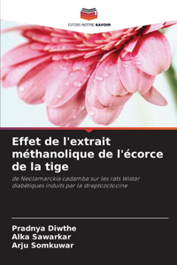 Effet de l'extrait méthanolique de l'écorce de la tige