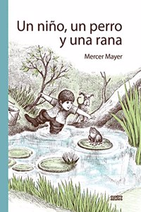 Un nino, un perro y una rana