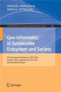 Geo-Informatics in Sustainable Ecosystem and Society