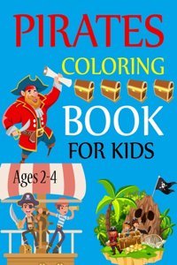 Pirate Coloring Book For Kids Ages 2-4