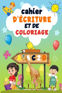 Cahier d'écriture et de coloriage