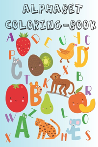 alphabet coloring book