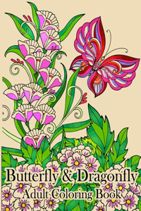 Butterfly and Dragonfly Coloring book