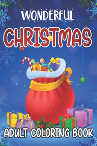 Wonderful Christmas Adult Coloring Book