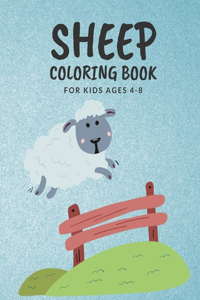 Sheep Coloring Book For Kids Ages 4-8